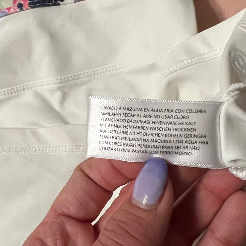 NWT Lija Tennis Golf Set Small White Multi Floral Skirt/Skort and Tank Top 2pc - Picture 11 of 14